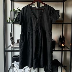 Madewell Babydoll Button Up T-Shirt Dress